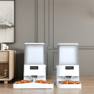 CITICITY Gamelles doubles intelligentes réglables pour animaux de compagnie, avec support, en acier inoxydable, sur table élévatrice automatique - Product Image 6