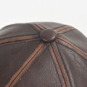 Gorras de Béisbol Retro de Piel Sintética para Hombre y Mujer, Estilo Capitán, Cortavientos, Cálidas, con Visera de Pato, Deportivas, Casuales, para Adultos, Otoño-Invierno - Product Image 5