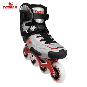 COUGAR Professional Slalom Skates Shoes Carbon Shell Youth Figure Roller Skating Inline