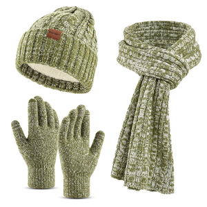 Logo personalizzato Europa e Stati Uniti autunno e inverno più caldo a prova di vento in acrilico cappello a maglia <span class=keywords><strong>guanti</strong></span> <span class=keywords><strong>sciarpa</strong></span> per uomo <span class=keywords><strong>donna</strong></span> - Product Image 5