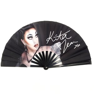 Ventilateur rafraîchissant 2021 personnalisé avec votre logo, 33x60cm (13x24 pouces), en bambou, plastique et tissu, grand éventail de Kung Fu, grand éventail - Product Image 5