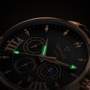 <span class=keywords><strong>Nouvelle</strong></span> montre-bracelet en acier inoxydable <span class=keywords><strong>de</strong></span> bonne qualité pour hommes, montre à phase lunaire avec <span class=keywords><strong>calendrier</strong></span>, montres à quartz pour affaires - Product Image 5