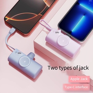 พาวเวอร์แบงค์แบบดูดไร้สายทรงแคปซูลขนาดพกพา - Product Image 4