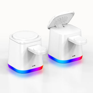 Cargador Inalámbrico Magnético Rápido 3 en 1 Blanco y Negro <span class=keywords><strong>con</strong></span> Función FOD para <span class=keywords><strong>Android</strong></span> y Estación de Carga - Product Image 2