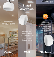 Mini capteur infrarouge intelligent Z-Wave LR Gen 800, détecteur de mouvement PIR pour la maison, l'hôtel ou le garage