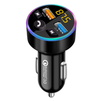 Émetteur FM pour voiture, modulateur USB sans fil, chargeur rapide USB QC3.0, autoradio, lecteur MP3, kit mains libres pour voiture