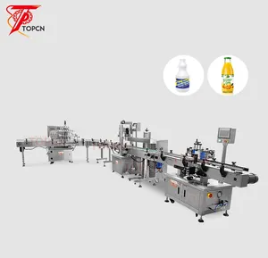 High Efficient Juice Cosmetic Bottle Water Bottling Machine Automatic Liquid Filling Capping Packaging Production Line