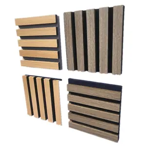 Grosir Tiongkok panel dinding akustik kedap suara lapisan kayu akupanel produk baru pemasok emas panel akustik felt