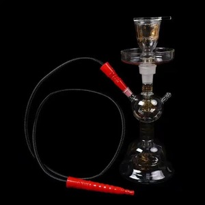 Moderna Cachimba Árabe Exquisita de Vidrio Borosilicato Soplado a <span class=keywords><strong>Mano</strong></span>, Juego de Cachimba Luminosa Narguile - Product Image 4