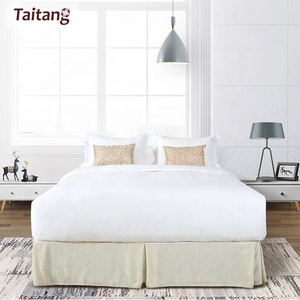 <span class=keywords><strong>Hotel</strong></span> barato Durable <span class=keywords><strong>Rey</strong></span> reina 4Pcs edredón conjunto 100% algodón blanco sólido Color colcha - Product Image 6