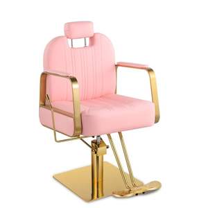 Sedie da <span class=keywords><strong>parrucchiere</strong></span> di colore rosa moderno sedia acconciatura rosa per signora <span class=keywords><strong>parrucchiere</strong></span> mobili sedia - Product Image 1