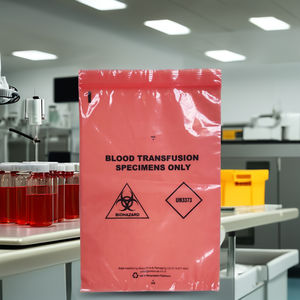 Espécimen de riesgo biológico 6x10 pulgadas/15,2x24,2 cm Congelar-Refrigerar Ziplock Top Impresión de logotipo personalizado Almacenamiento de muestras de laboratorio - Product Image 6