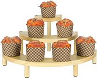 Support à pain à 3 niveaux en bois, présentoir pour gâteaux, cupcakes, Dessert, porte-vernis à ongles