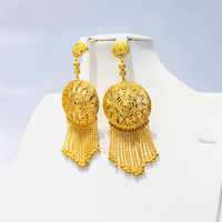 Boucles d'oreilles en gros en promotion, bijoux africains et turcs plaqués or, les meilleures boucles d'oreilles de notre usine, boucles d'oreilles étanches pour femmes