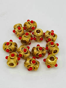 <span class=keywords><strong>Separador</strong></span> de agujeros grandes de latón chapado en oro para pulseras, cuentas de latón, conectores para fabricación de pulseras y collares, gran oferta - Product Image 3