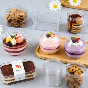 Caja de Plástico PS Transparente Grande, Reciclable, de Grado Alimenticio, con Tapa, Contenedor <span class=keywords><strong>para</strong></span> <span class=keywords><strong>Postres</strong></span>, Caja de Empaque <span class=keywords><strong>para</strong></span> Tiramisú y Pastelería - Product Image 6