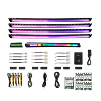 Kit d'éclairage d'ambiance intérieur de voiture 12V Glefon 64 couleurs avec contrôle par application pour Toyota Mark X 2005-2017, Lampe d'ambiance Plug and Play