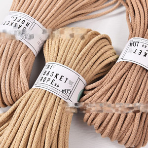 Corda Macramè in Cotone Intrecciato a Zig Zag 5.5-6mm, Filato Boho <span class=keywords><strong>per</strong></span> Cesti e Decorazioni Domestiche, Corda <span class=keywords><strong>per</strong></span> Cucito Decorativo - Product Image 2