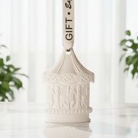 Diffuseur d'huiles essentielles en céramique parfumée, en forme de fleur de porcelaine, pour voiture et armoire, idéal pour la vente en gros de cadeaux de luxe.