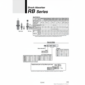 SMC Pneumatics RBC1006SJ Amortisseur - Product Image 1
