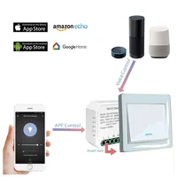 Умный Wi-Fi переключатель света Domotic Alexa Google Home, белый