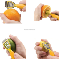 4-In-1 Multi-Functionele Roestvrijstalen Citrus Citroen Dunschiller Pers Scraper Juicer