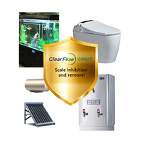 ClearFlow 220V Inhibition de l'échelle d'eau douce sans sel Détartrant d'électromagnétisme Coque ABS Machines de traitement de l'eau à noyau importées