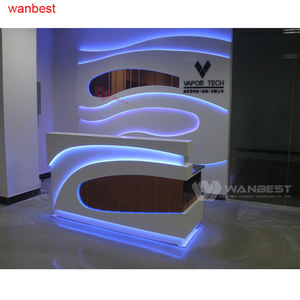 Mobilier <span class=keywords><strong>de</strong></span> bureau design moderne Table <span class=keywords><strong>de</strong></span> comptoir avant Bureau <span class=keywords><strong>de</strong></span> réception haut <span class=keywords><strong>de</strong></span> gamme pour salon et spa - Product Image 2