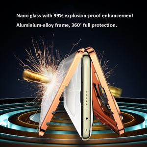 Pour vivo X300 Pro X200 X100 X200 <span class=keywords><strong>Coque</strong></span> intégrale en métal magnétique en verre trempé + cuir pour <span class=keywords><strong>Honor</strong></span> 300 ProProtection de l'objectif - Product Image 6