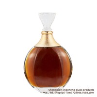 Bouteilles de vin en verre cristal créatives, approvisionnement direct usine (vin rouge/whisky/baijiu/fruits/vins jaunes), couvercle scellé, origine Yuncheng