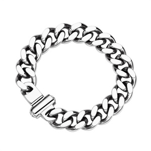 High End Flat Diamond Hiphops Chain Chunky Miami Cuban Link Chain Bracelet <b>for</b> <b>Men</b> Women - Product Image 4