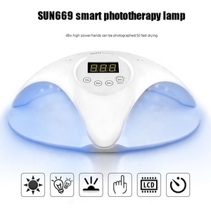 Đèn LED UV 2 Tay 48W 24LEDs Dụng Cụ Làm Móng Gel Cảm Ứng Hồng Ngoại Cho Nữ Thiết Bị Làm Khô Nhanh - Product Image 2