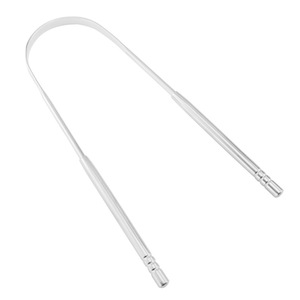 Wholesale Cleaning Brush Stainless Steel Tongue Scraper U-shaped Metal Fresh Breath Coated Oral Hygiene Care - Product Image 2