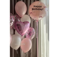 Perlengkapan Dekorasi Set Balon Bunga Ulang Tahun Pertama 100 Hari Pernikahan Hello Kitty Aluminium