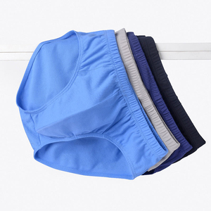 Custom Logo Waistband Cotton Comfortable Soft Plus Size <strong>Men's</strong> <strong>Briefs</strong> Underwear - Product Image 3