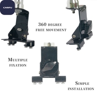 Antenne de voiture en acier inoxydable de 130 cm de long, support de montage rotatif à 360°, sans perçage, décorative/fonctionnelle, pour Jeep