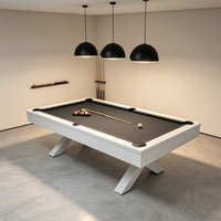 Tables de billard de luxe en bois personnalisables de 7, 8 et 9 pieds, installation facile, vente en gros, OEM