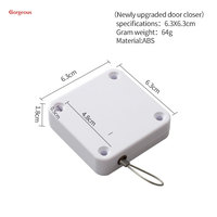 Ferme-porte automatique intelligent sans perçage, moderne, mini, dissimulé et réglable pour la maison et la salle de bain