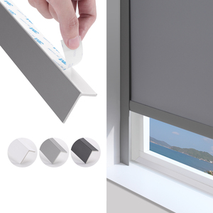 ZSTARR Rail de guidage latéral en forme de L avec joint d'étanchéité pour stores enrouleurs, stores zébrés, stores alvéolaires et stores occultants - Product Image 1