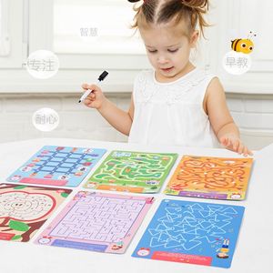 Libro de Actividades de Trazado para el Control del Lápiz, con Formas, Líneas, Letras ABC, Patrones y Números, para el Aprendizaje en Casa, con Páginas Reutilizables - Product Image 2