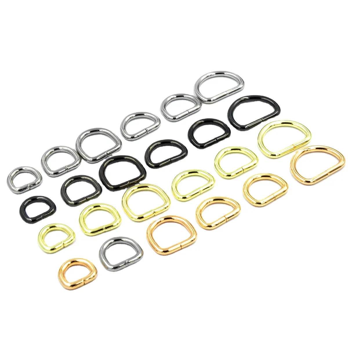 Chinese Manufacturer Fashion Design Iron Material D ring Handbag fitting Custom Bag Rings Oval Ring Oval Frame