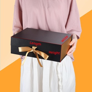 Wholesale Best Selling Rigid Folding Black Gold Packaging <b>Magnetic</b> <b>Boxes</b> Flip Foldable <b>Gift</b> <b>Boxes</b> With Your Logo - Product Image 4