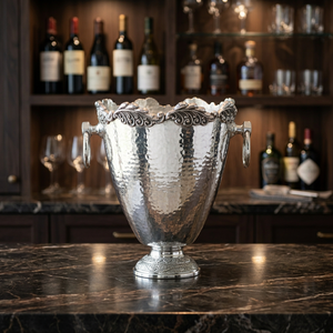 <b>Silver</b> Plated Brass <b>Ice</b> <b>Bucket</b> for Party-Leak Proof & Durable - Product Image 3