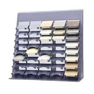 Hot Sale Granite Quartz Ceramic Sample Stainless Steel Stone Table Top Floor Frame 2*2 Display Rack Tile Stand
