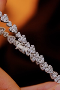 Xinfly สร้อยข้อมือเทนนิสทองคำบริสุทธิ์18K 2.4ct เพชรธรรมชาติล้วนสร้อยข้อมือเพชรและกำไลข้อมือ - Product Image 3