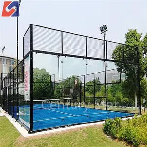 Manufacturers Full Set Padel Court Panoramic Paddle Court Outdoor Factory Price Pedal Court