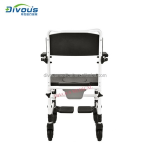 New Multi-function Lightweight Foldable Manual Commode Wheelchair Elderly Toilet <b>Shower</b> <b>Chair</b> for Disabled - Product Image 4