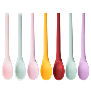 Aishang AS8131 New Silicone Anti-fall Household Food Stirrer Small Dessert Spoon From China - Product Image 5