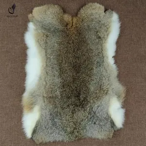 China Factory Supply Wholesale Price Real Natural Rabbit Fur Skin Pelt For Home Textiles