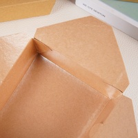 Vente flash - Boîtes en papier kraft jetables pour restaurant, personnalisables avec logo, écologiques, recyclables, pliables